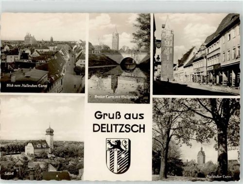 Delitzsch Schloss Breiter Hallescher Turm Wallgraben Breite Straße