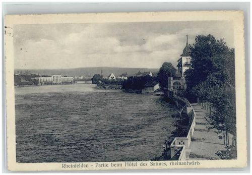 Rheinfelden Am Hotel Salines rheinaufwärts