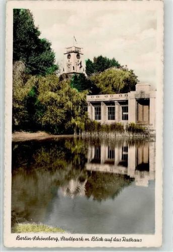 Schöneberg Stadtpark Rathaus Sonderstempel Charlottenburg Industrieausstellung 1958