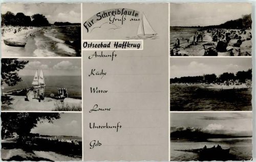 Haffkrug Strand Segelboot