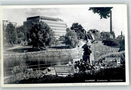 Tampere Koskipuisto Joutsenveistos