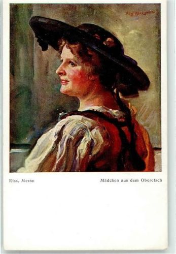 Meran Mädchen aus dem Oberetsch sign. Riss, Th.