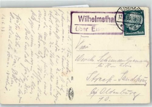 Wilhelmsthal Landpoststempel Luther-Denkmal Rathaus Burschenschaftsdenkmal