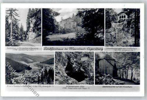 Manebach Goethehäuschen Höhle Gr. Hermannstein Schöffenhaus