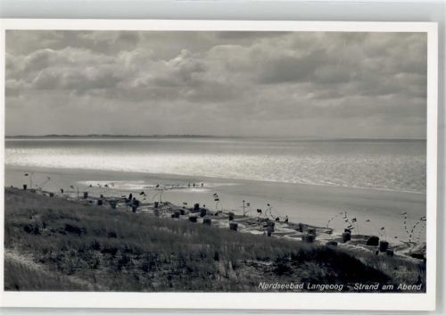 Langeoog Nordseebad Strand am Abend