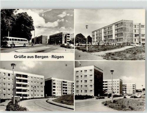 Bergen Omnibus Wohnblock Omnibusbahnhof Oberschule Werner Seelenbinder