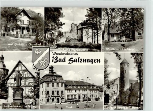Möhra Gasthaus Grundhof Ruine Frankenstein Waldhaus Hundskopf Krayenburg Tiefenort Markt Rathaus Lutherdenkmal
