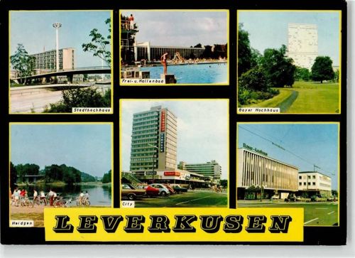 Leverkusen Schwimmbad Bayer Hochhaus Heidgen Fahrrad Dieckhoff Handlung Kaufhaus Brücke