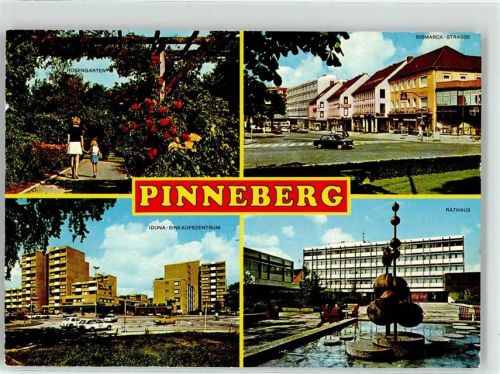 Pinneberg Rosengarten Bismarck Strasse IDUNA Einkaufszentrum Rathaus Brunnen