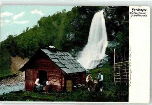 Hardangerfjord Wasserfall Hütte