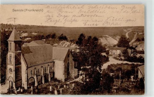 Semide 1916 Kirche Feldpost WK I