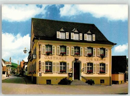 Auggen Gasthaus zur Krone Besitzer Wilhelm Krumm-Deutschmann
