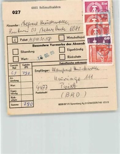 Schmalkalden Landpoststempel