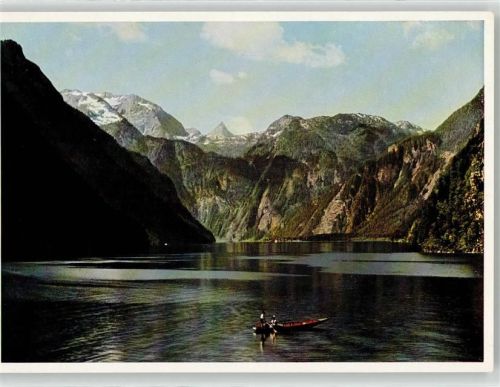 Königssee Blick vom Malerwinkel Bootspartie Schönfeldspitze