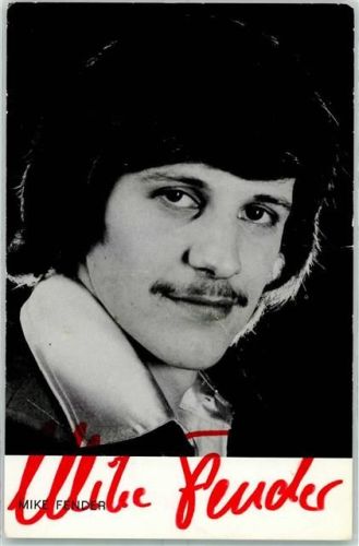 Mike Fender Autogramm origin. Unterschrift