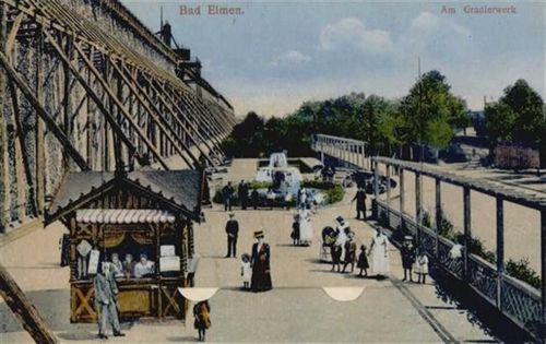 Bad Salzelmen Bad Elmen (o-3300) Leporello Am Gradierwerk II (kleiner Einriss bei Leporello-Abdeckung)