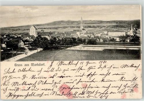 88677 W7778 Markdorf , Baden 1906 - Kirche
