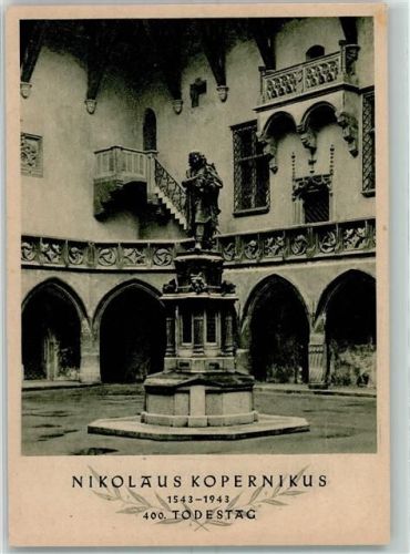 Krakau Nikolaus Kopernikus Brunnen AK