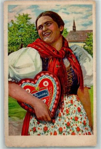 Tracht sign. J. Strnada AK