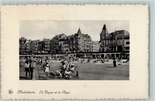 Middelkerke La Digue et la Plage Fahrrad Liegestuhl Kind