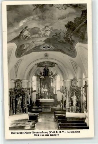 Forstinning Kirche Marie Heimsuchung Blick von der Empore