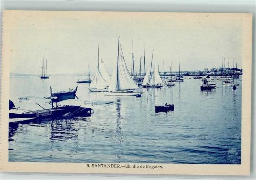 Santander Un dia de Regatas Segelboot Schiff