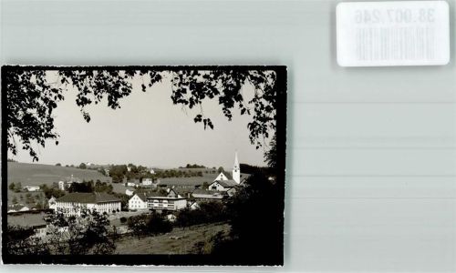 Heimenkirch Panorama des Ortes mit Kirche St. Margaretha Foto Original aus Archiv eines Ansichtskartenverlags Ort handschriftlich