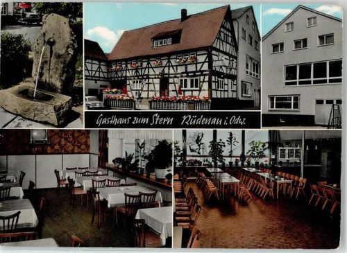 Rüdenau Gasthaus Pension Zum Stern Brunnen