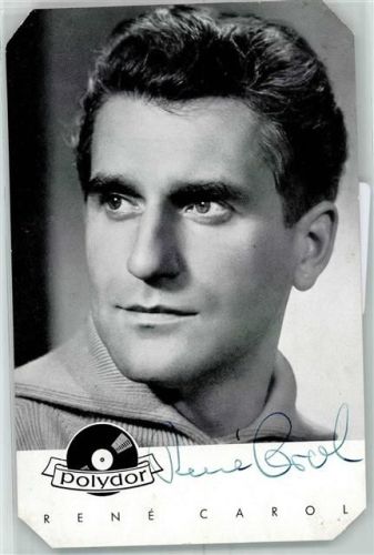 Rene Carol Autogramm origin. Unterschrift