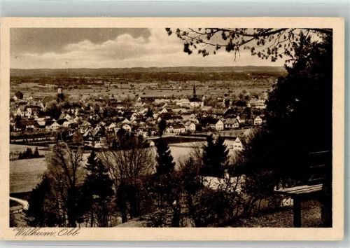 Weilheim 1928 Panorama der Stadt mit der Stadtpfarrkirche Mariä Himmelfahrt