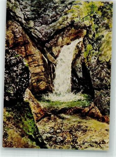 Marktschellenberg sign. Schäffer, Viktor In der Almbachklamm Nr. 17