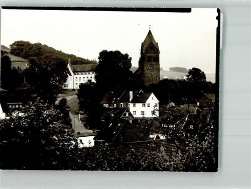 Morsbach Kirche Ort handschriftlich Foto Original aus Archiv eines Ansichtskartenverlags