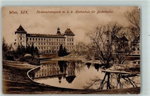 Wien Türkenschanzpark K. K. Hochschule für Bodenkultur See