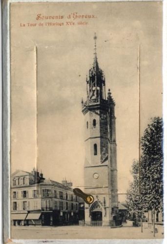 Evreux Évreux (Frankreich) Leporello auf Holz, Turm I-II