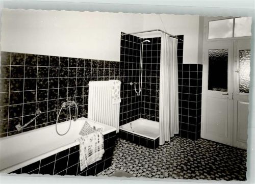 Löf Hotel Sternburg Badezimmer Ort handschriftlich Foto Original aus Archiv eines Ansichtskartenverlages