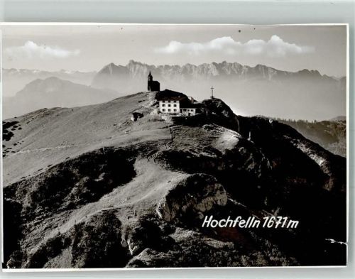 Bergen Fliegeraufnahme Hotel Hochfellen Ort handschiftlich Foto Original aus Archiv eines Ansichtskartenverlages