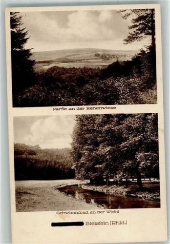 Bielstein Rehenwiese und der Bach Wiehl