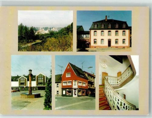 Wadern 1998 Schloss Marktplatz Alte Wache Treppe Schloss Graf Anton