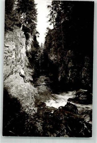 Bühlertal Wasserfall Ort handschriftlich Foto Original aus Archiv eines Ansichtskartenverlages