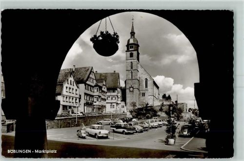 Böblingen Marktplatz Ford Taunus Barock Taunus 17M DKW Heinkel VW Käfer