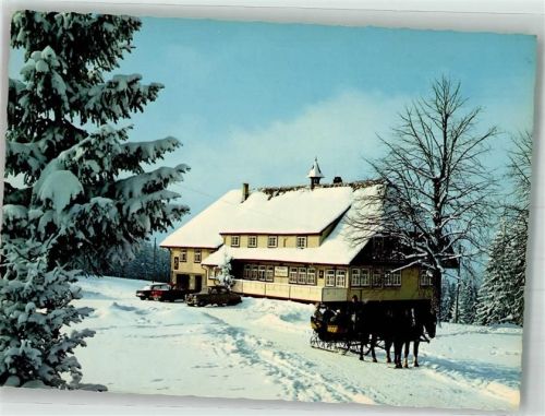 Rohrhardsberg Gasthaus Wilhelmshöhe Pferdeschlitten