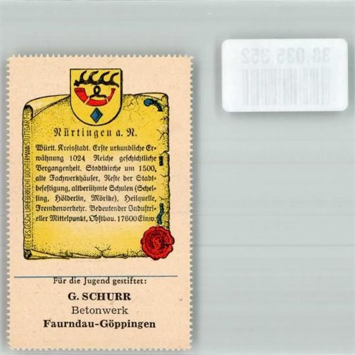 Faurndau Fa. Schurr Betonwerk Reussen Chronik