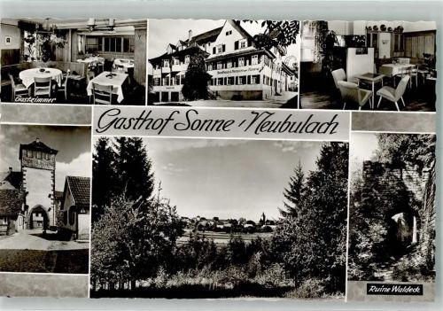 Neubulach Gasthaus Pension Sonne Calwer Tor Burgruine Waldeck