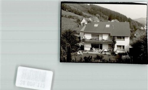 59909 W5780 Ramsbeck FOTO KEINE AK Pension Ort handschriftlich Foto Original aus Archiv eines Ansichtskartenverlags