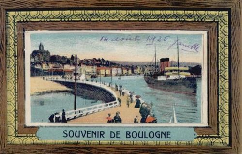 62200 Boulogne-sur-Mer - Boulogne sur Mer (Frankreich) Leporello Hafenpartie II (Stauchungen)