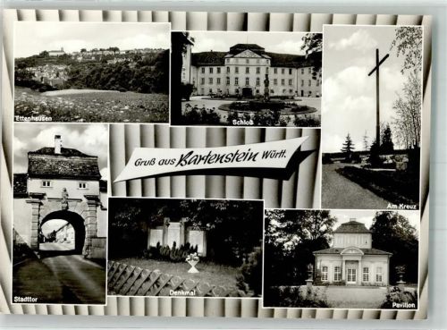 Bartenstein Ettenhausen Schloss Stadttor Kriegerdenkmal Am Kreuz Pavillon Fotograf Siegfried Würzberger