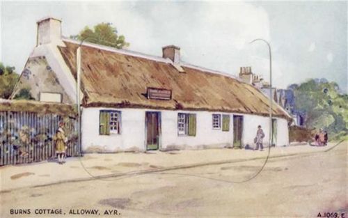 Ayr Ayr (Großbritannien) Leporello Burns Cottage I-II