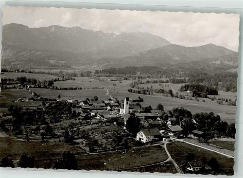 Wackersberg Fliegeraufnahme Ort handschriftlich Foto Original aus Archiv eines Ansichtskartenverlages