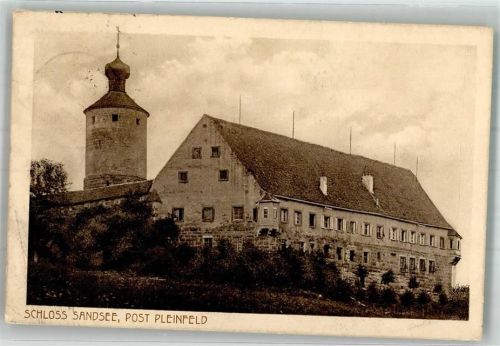 Pleinfeld 1913 Burgschloss Sandsee