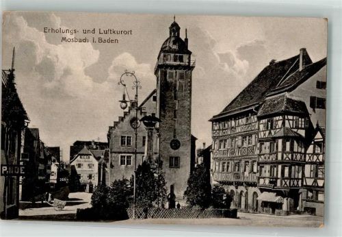Mosbach Kirche Kriegerdenkmal Fachwerkaus